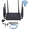 Culnflun Router WiFi6 5G CPE con 8 antenne Router WiFi 5G CPE con slot per scheda SIM, 1000 Mbps, Plug and Play Rete Ethernet Gigabit Dual Banda WiFi6(presa UE)
