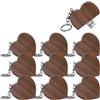 Ruiqilin 10 chiavette USB 2.0 da 8 GB, in legno, a forma di cuore (2.0 8 GB, a forma di cuore-2)