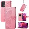 JIUNINE Cover a Libro per Motorola Moto G24 / G04 / G04S / E14, Rosa
