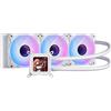 darkFlash DV360S CPU Dissipatore Liquido All-in-one, Schermo LCD 3,2 con Rrisoluzione 320*320, ARGB PWM Ventole, 360mm Radiatore, PC Aio Cooler Compatibile con Intel 1851/1700, AMD AM4/AM5 (Bianco)