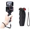 Hesupy Impugnatura per montaggio a sgancio rapido per Insta360 Ace Pro 2, staffa di ripresa per fotocamera, supporto ergonomico stabilizzatore portatile con cinturino da polso per vlogging e registrazione ad