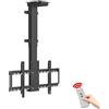 KEPMOGOH supporto tv motorizzato per schermi al plasma/LCD/LED da 32-70 pollici, Sollevamento automatico supporto tv soffitto with telecomando, Max VESA 600x400 mm, che Regge fino a 60 kg (1300-2300mm)