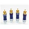 Ricable Custom RNU - Kit 4 Pz. Connettori RCA Hi-Fi a Saldare per cavo 7 mm max.