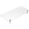 UTHCLO Supporto per Monitor Organizer Integrato in Acrilico e Acciaio Inossidabile Rialzo Pratico e Resistente da Scrivania per Ufficio e Postazioni Gaming