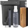 Boundless Audio Kit per la pulizia dei dischi in vinile, kit 5 in 1 per la pulizia dei vinili, include spazzola per dischi in velluto, detergente per pennino, soluzione detergente, spazzola in nylon e