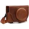 MegaGear MG1728 Ever Ready Custodia in Vera Pelle per Fotocamera compatibilie con Sony Cyber-Shot DSC-RX100 VII - Marrone