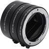 Akozon Anello Adattatore per Tubo di Estensione Macro con Messa a Fuoco Automatica Set di Tubi di Prolunga Macro Anello Adattatore per Montaggio Obiettivo 10mm+16mm+21mm per Obiettivi Sony E Mount