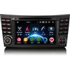 Erisin Android 14 8-Core 4GB+64GB DVD Autoradio Bluetooth per Mercedes-Benz Classe E/CLS W211 W219 7 GPS Navigatore IPS Schermo tattile Supporti Wireless CarPlay Android Auto WiFi DSP CANbus OBD2
