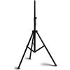 AUDIODESIGN PRO supporto per diffusori, supporto per casse, stativo in alluminio nero H 100-140 cm