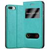Cadorabo Custodia Libro per Apple iPhone 8 PLUS / 7 PLUS / 7S PLUS in TURCHESE MENTA - con Funzione Stand e Chiusura Magnetica - Portafoglio Cover Case Wallet Book Etui Protezione