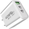 Genérico Caricatore rapido USB Type C da 40 W - di ricarica rapida da 40 W con 3 porte | USB Tipo C Presa di ricarica, adattatore di alimentazione PD ignifugo per viaggi d'affari uso quotidiano