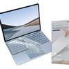 Digi-Tatoo SurfaceMate - Cover protettiva per tastiera per Microsoft Surface Laptop Go con pulsante di accensione delle impronte digitali (solo 8 GB di memoria RAM) 12,4 '' 2020, alta trasparenza