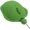 fast-shop Mouse ottico ottico a forma di tartaruga, con cavo USB, colore verde