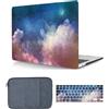 HLAAJJX Custodia Compatibile con Macbook Pro 13 pollici 2020 2019 2018 2017 2016 A1706 A1708 A1989 A2159 A2251 A2289 A2338 M1, Case Rigida Plastica Copertina & Tastiera Cover & Borsa, Luna