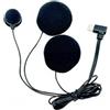 TQUXNGA Cuffie per casco USB tipo C, compatibili con microfono, caschi integrali, con cancellazione del rumore e asta regolabile, cuffie USB C per moto
