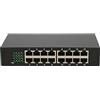 Extralink Hexon, switch non gestito, 16 porte 10/100 Mbps, chassis da tavolo, facile da usare, adatto a piccoli e medi uffici e reti domestiche.