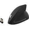 HpLive Mouse ergonomico verticale senza fili con porta USB, clic silenzioso, design illuminato e tracciamento fotoelettrico preciso per ufficio e gioco, nero (nero)
