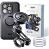 SP CONNECT Moto Bundle II AVM Xtreme | SPC+ | Supporto compatibile con iPhone 15 Pro | Supporto per cellulare da moto | Supporto per smartphone | Accessorio anti-vibrazione per motorino, ciclomotore