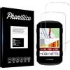 PHONILLICO Vetro temperato per Garmin Edge 550/850 [2 Pezzi] Pellicola Protettiva Trasparente Vetro Protezione Schermo