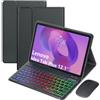 EHLCYS Custodia Con Tastiera Per Lenovo Idea Tab Plus 12,1 Pollici/Tab K12 2025 (TB361ZU/TB361FU), Tastiera Staccabile Retroilluminata 7 Colori, Cover Protettiva Ultrasottile E Mouse,Nero