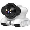 KiBcsLic Telecamera robotizzata su Ruote, Robusta Telecamera di Sicurezza Mobile per Bambini, Doppia Lente, per Soggiorno Interno di Anziani e Bambini, WiFi