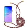 westwindstore Custodia con cordino per Samsung Galaxy M21, colore: Rosso/Oro