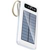 Deskium Power Bank a energia solare da 20000 mAh con cavi integrati, porte USB multiple, indicatore LED e torcia elettrica