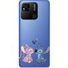 LA CASA DE LAS CARCASAS Custodia per Xiaomi Redmi 10A Ufficiale di Lilo & Stitch, Angel & Stitch Bacio per proteggere il tuo cellulare Cover per Xiaomi in silicone flessibile con licenza ufficiale Disney