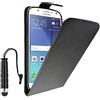 ebestStar - Cover Compatibile con Samsung J7 Galaxy SM-J700F J700H (2015) Custodia Protezione Pelle PU Risvolto Verticale + Mini Penna, Nero