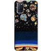 Mixroom - Cover Custodia Back case In TPU Silicone Morbida Per Oppo A72 Fantasia Galassia e pianeti N1109