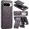Altartar Custodia magnetica per Google Pixel 9 Pro XL, con scomparto per carte di credito, con supporto, in pelle, antiurto, per Google Pixel 9 Pro, XL-Lila