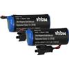 vhbw 2x batteria sostituisce Sanyo CR8.L, CR8.LHC per Programmable Logic Controller (2600mAh, 3V, Li-Ion)