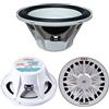 PYLE PLMRW8 SUBWOOFER IMPERMEABILE MARINO WATER PROOF 8 20,00 CM 200 MM BIANCO PER IMBARCAZIONI BARCA GOMMONE PISCINA O LOCALI ALL'APERTO SINGOLA BOBINA DA 4 OHM 200 WATT RMS 400 WATT MAX