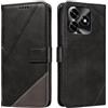 XINNI Cover per Honor X5c Plus Custodia, Cellulare Libro Antiurto Flip Pelle PU/TPU, Portafoglio Flip Magnetica Case, Nero