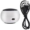 Tiiyee Mini Altoparlante Portatile, Bluetooth Portatile Viaggio da 3,5 Mm per Cellulare con Ricaricabile Ingresso Audio Batteria Incorporata Cavo di Ricarica USB Altoparlanti Telefono PC MP3 (Bianco)