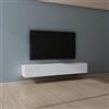 Mai & Mai Mobile TV per Televisore 200x40,2x30cm, Armadietto per TV con 2 Ante Armadietto Basso Soft-close per Soggiorno, Sala da Pranzo, Camera da Letto Fernsehschrank02, Bianco opaco