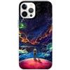 Mixroom - Cover Custodia Back case In TPU Silicone Morbido Per iPhone 16 Plus Fantasia Cielo Stellato N998