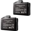 BE-TOOL Set di 2 Batterie Ricaricabili ai Polimeri di Litio di Ricambio Per Guanti Riscaldati, Giacche, Calzini, Gilet, 7,4V 2200mAh