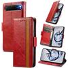 MOJIA Cover per ZTE Nubia Air, PU Custodia Antiurto Resistente ai Graffi, Custodia Flip Portafoglio per Telefono con Supporto e Slot per Schede. Rosso