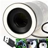 ZTIANFOTO Gua'ge - Luce ad anello macro a LED, 52 mm, luce luminosa per fotografia macro, luminosità 7 W, 3 temperature di colore per obiettivo fotocamera DSLR, con anello adattatore, connettore USB,