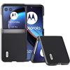 COQUE Per Motorola RAZR 40 Ultra, Motorola RAZR 40 Ultra Pieghevole con Patta in Pelle con Custodia per Telefono a Trama piattatelefono(Nero)