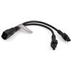 SZRMCC Cavo di alimentazione C14 a Dual C5 IEC C14 maschio a 2XC5 femmina corta Y splitter adattatore di corrente per monitor 10A 250V 30cm (C14-2XC5)