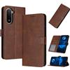 PanXCase Cover Libro per Xiaomi Redmi A7 Pro/Poco C81 / Poco C81 Pro - Custodia PU Pelle Wallet, Supporto, 3 Porta Carte, Magnetica Antiurto Case (Marrone)