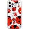 Mixroom - Cover Custodia In Silicone TPU Trasparente Per iPhone 15 PRO Max Fantasia COCCINELLE FORTUNA 304