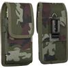 Safinein Custodia a fondina per cellulare, motivo mimetico di grado militare, con clip per cintura, adatta per Samsung Galaxy A16, A15, A13, A12, A55, A42, A36, A35, A25, A23, S24 FE, S20 FE, adatta per BLU