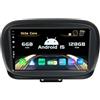 BXLIYER SXAUTO『Built-in 4G LTE/DAB』Android 14-6G+128G Autoradio Per Fiat 500X (2014-2020)- CarPlay/Android Auto - LED Camera + MIC - WIFI Fast-boot Volante 360-CAM HDMI WIFI DSP - 2 Din QLED 9 Pollici