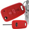 mt key Key Soft Case Cover protettiva per auto Hyundai i30 ix20 ix35 KIA Soul Sportage pieghevole chiave/colore: rosso