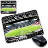 My Cust Tappetino Mouse Pad gadget personalizzabile compatibile per tifoso biancoenero sp 2mm Bianconeri stadio curva