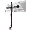 Duronic DMT152 BK Supporto da scrivania per monitor 13-27 | Per 2 schermi fino a 8kg | Altezza regolabile | Staffa da 100 cm | Inclinazione +90°/-35°, rotazione 180°, rotazione 360°| VESA 75/100