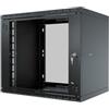 STALFLEX Armadio di Rete 19 Pollici - Armadio Rack 9U - Server Rack per Montaggio a Parete - Capacità di Carico 45 kg - Profondità 350 mm - Rack 19 Pollici - Nero